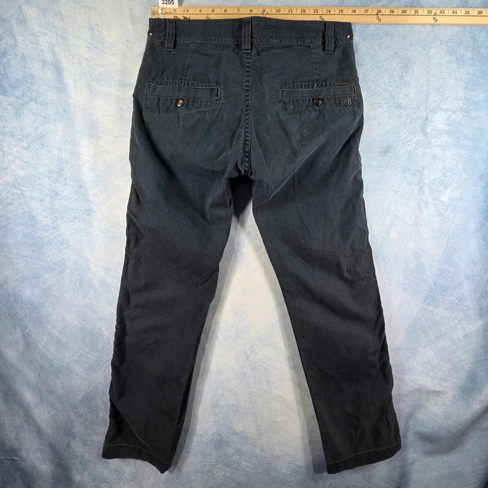 Diesel Mens Ruched Side Seam Cotton Trousers Pants Faded Black Size 29 - Picture 7 of 9